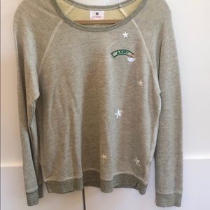 Lightweight heather army green sweatshirt